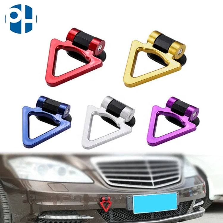 PH Auto Parts Tuning Racing Car Tractor Trailer Towing Tow Hook With Sticker