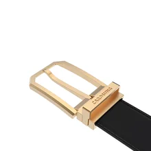 Carosung Custom Belt Buckle Supplier High Polishing Gold Color 35MM 304 Stainless Steel Engraved Logo Men's Pin Belt Belt Buckle