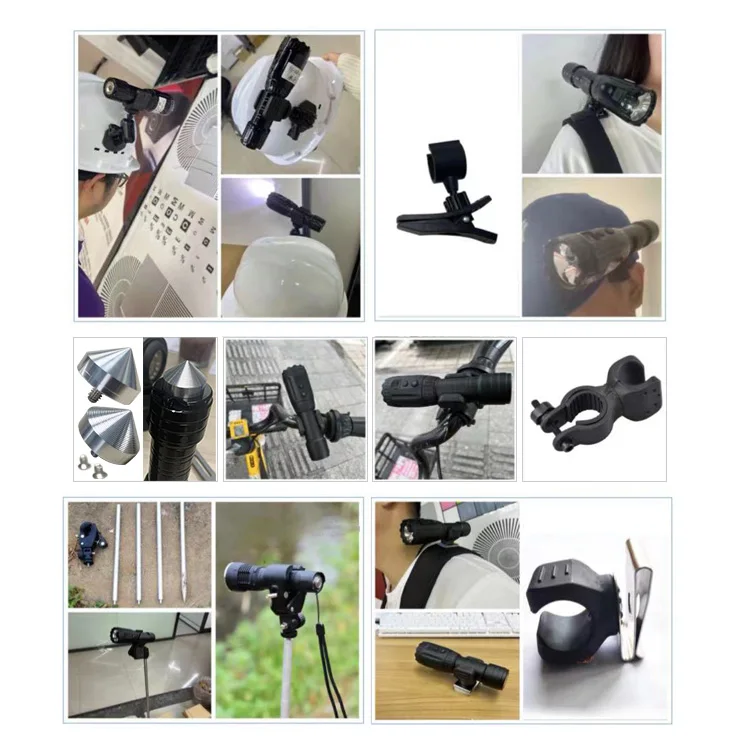 Portable Rechargeable 18650 Led FlashLight with Camera Outdoor Pocket Flashlights