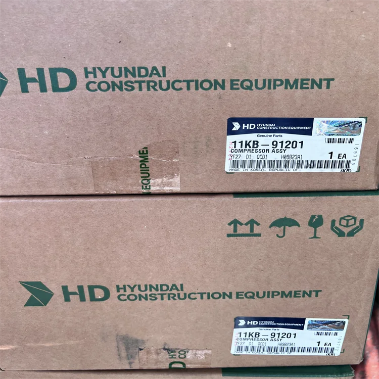 HYUNDAI Excavator Air Conditioner Compressor Assembly 11KB-91201 Genuine Excavator Hyundai
