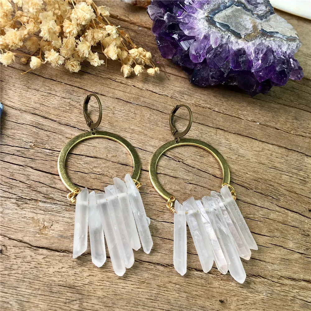 LS-A2787ファッション高級ゴールドメッキビッグループイヤリング