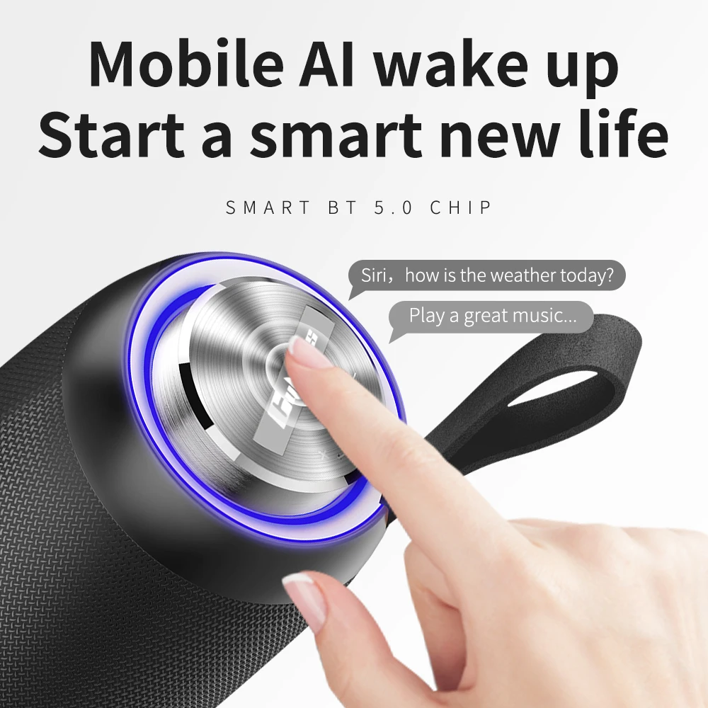 Portable Wireless Speaker Subwoofer Waterproof Home Theatre Accessory with FM Radio AUX Memory Card Support - Image 4