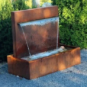 Modern Decorative Outdoor Steel Waterfall Fountains - Buy Decorative ...