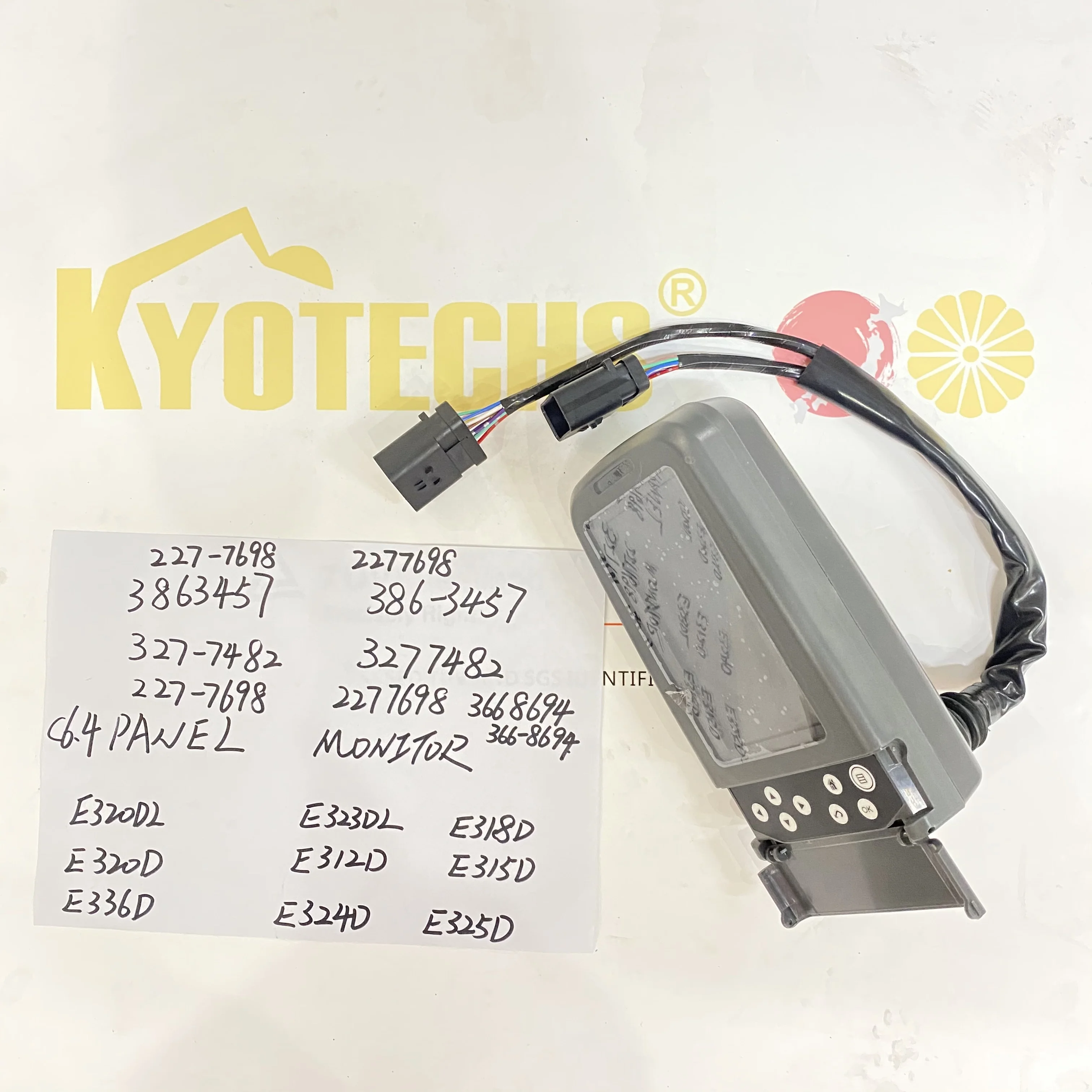 Yn59s00012f1 Yn59s00012f2 Monitor Display Panel Gauge Cluster For Kobelco  Sk330lc-6e Excavator - Buy Monitor Cluster Gauge Panel For Komatsu Hyundai 