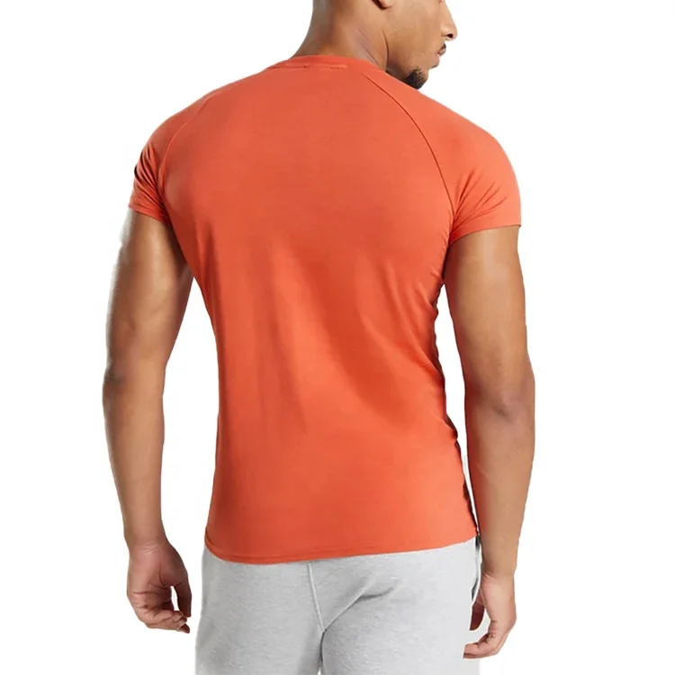Custom Top Quality Printing Sport Straight Hem Tshirt Slim Stretch