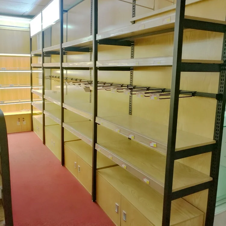 
Стеллажи для супермаркетов, настенные деревянные полки, товары для удобного магазина, витрина, мебель, Гондола 
