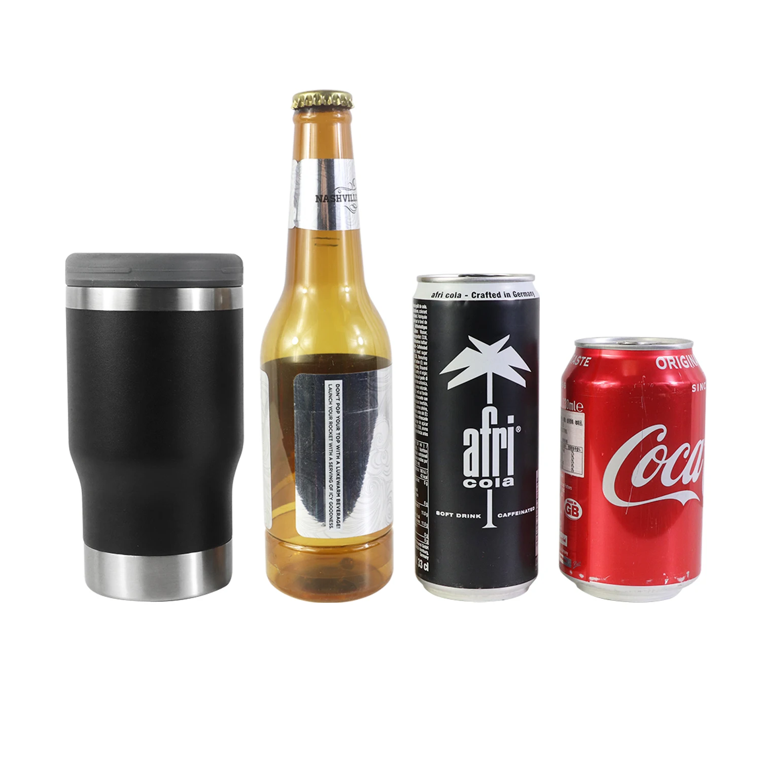 12oz Insulated Beer Can Holder Vacuum Stainless Steel 355ml Slim Drink Can Cooler Cup With