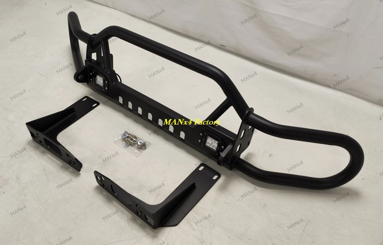 MANx4 スチール製フロントバンパー ブルバー ナッジバー ジープ 