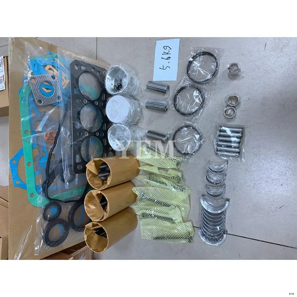 K3E Repair Kit With Overhaul Gasket Set Piston Rings Liner Bearing Valves for Mitsubishi