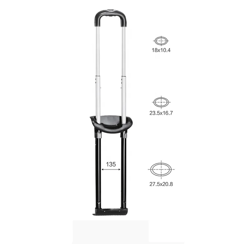 Extendable Retractable Push Button Luggage Handles Parts