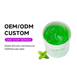 OEM ODM Facial Masks Mint Extract Collagen Gel Hydrating  Moisturizing Firming Skin Care Face Anti-acne Mask Without Perfume