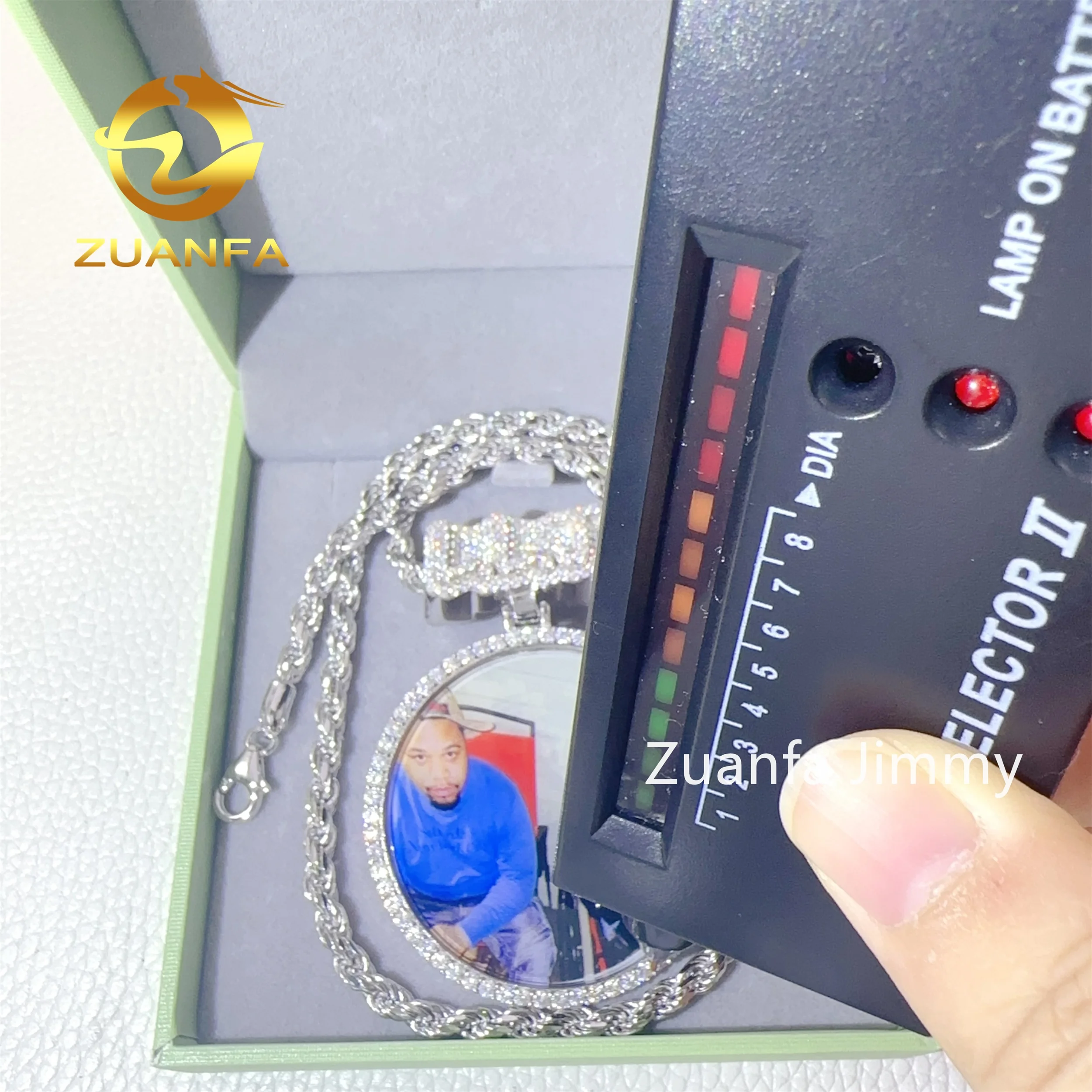 Pass Diamond Tester Gra Certificates Hip Hop Custom Bail Iced Out Vvs