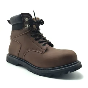Winter Safety Boots for Mid-Top Outdoor Work Boots Non-Slip Anti-Smash Casual British-Style Industrial Labor Shoes
