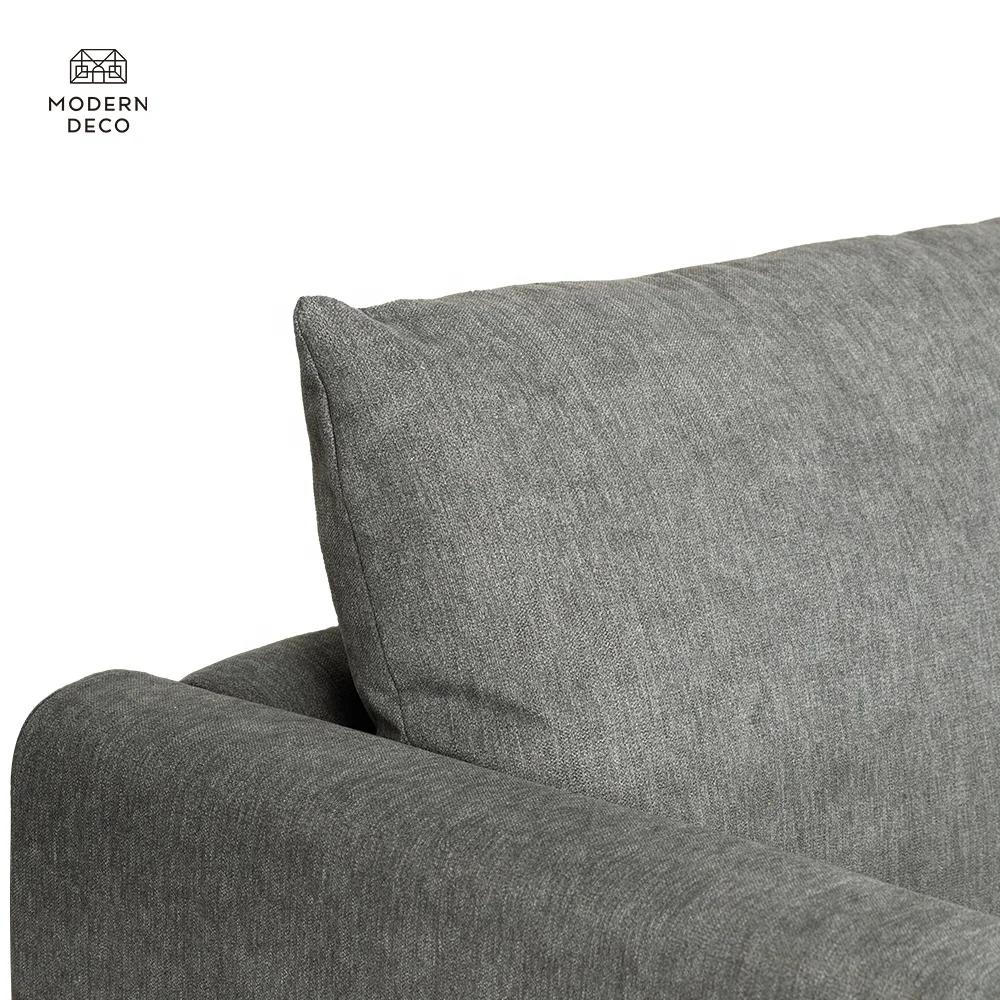 I Shape 2 Seater Sofa untuk Perabot Bilik Tinggal Mudah Diperakinkan Saiz Kecil Kuat love Seat Sofa