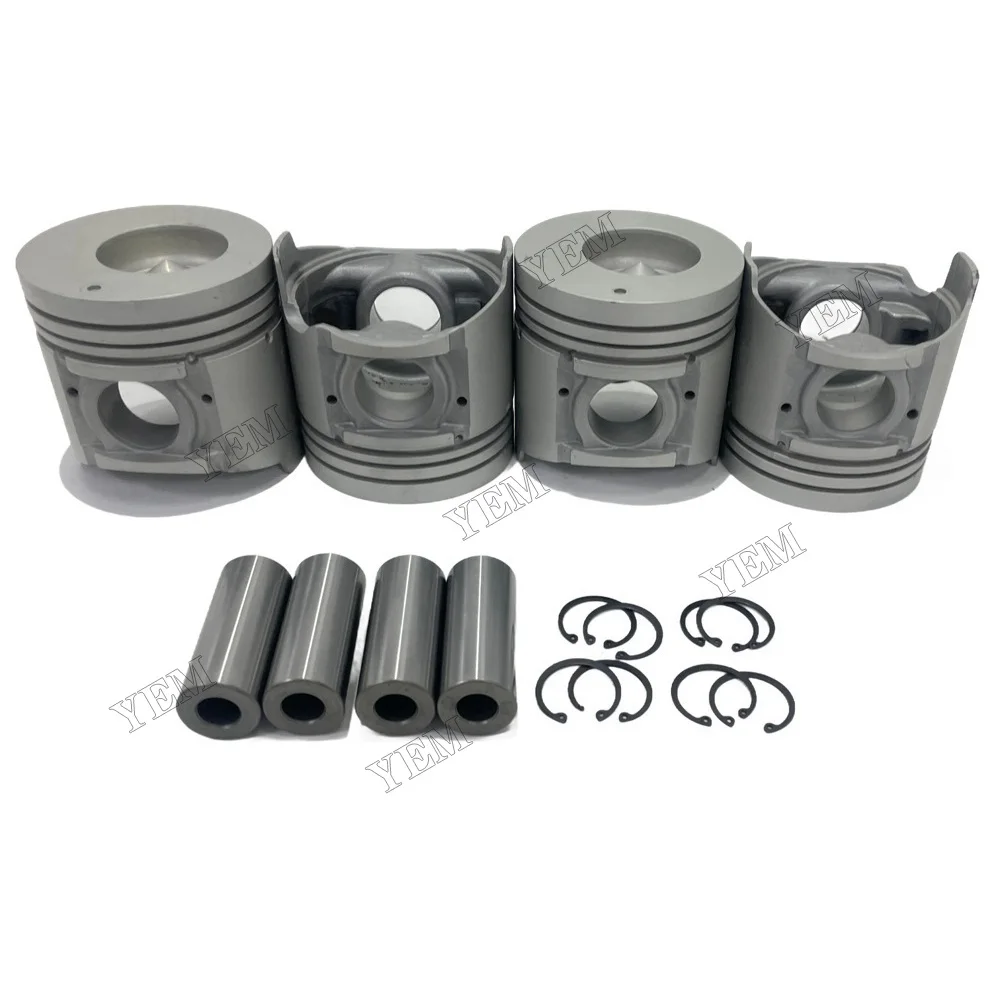 Piston Kit Compatible for Mitsubishi 4D35s High Performance Engine Parts 3