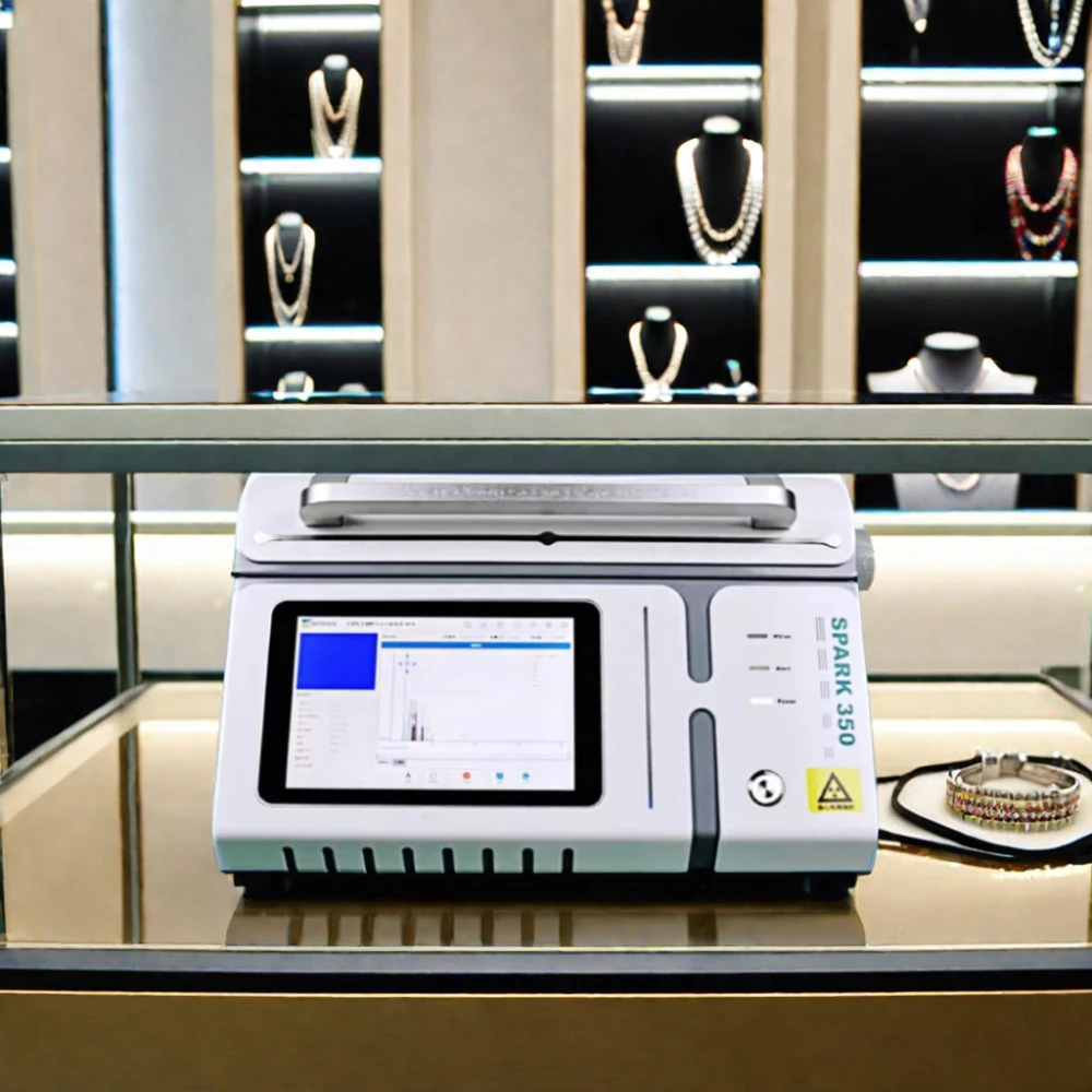 High Stability SPARK 350 Gold  Testing Machine Desktop XRF Analyzer for Jewelry