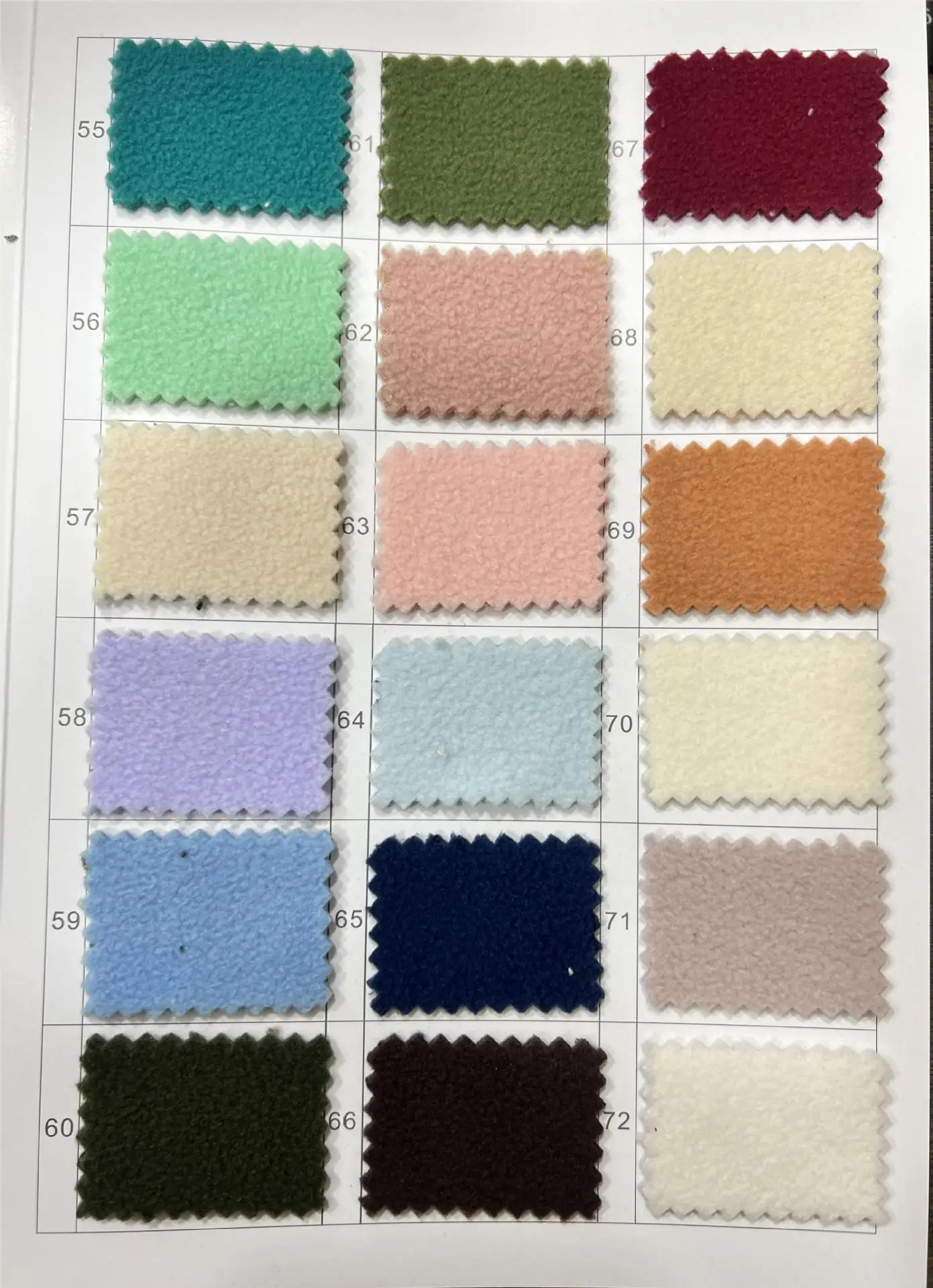 100% Polyester Light Blue Color Single Brushed Light Weight Polar Fleece Fabric