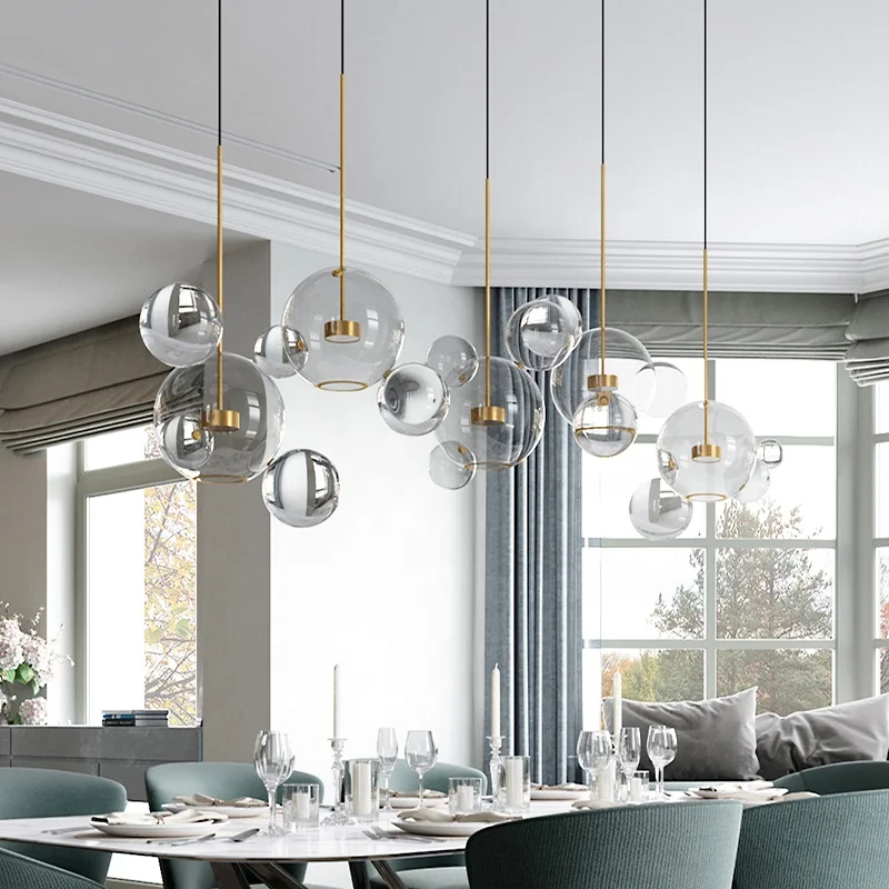 artistic glass ball chandelier