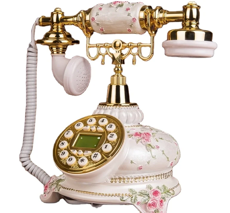Old Style Antique Look Decorative Telephone With Flower Pattern Buy Retro Telephone,Antique