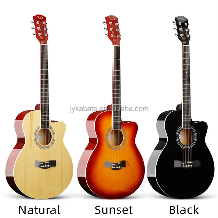 Kabat Factory 40inch Acoustic Guitar for Beginners - Solid Spruce