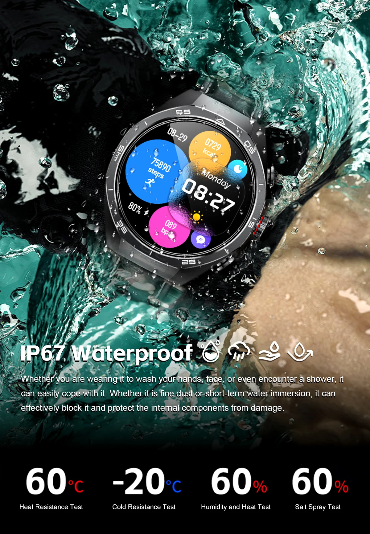 If you are searching for a supplier of a product with perfect quality control and highly competitive prices, which gives you an advantage in expanding your local market, then contact us now!  Competitive suppliers of  GT97  2026 Outdoors Sport Smart Watch with Earbuds BT Call 2-in-1 TWS IP67 Waterproof Heart Rate Smart Watch for Men