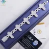 Pulsera cruz baguette
