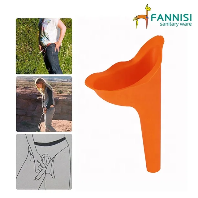 Entonnoir Urinoir Pour Femme Portable Réutilisable - Dispositif Urination Camping Voyage TPR Violet/Orange/Rose