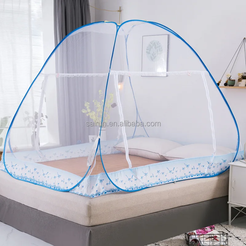 Wholesale Bed Mosquito Net Portable Folded Mesh Fabric Mosquito Bed
