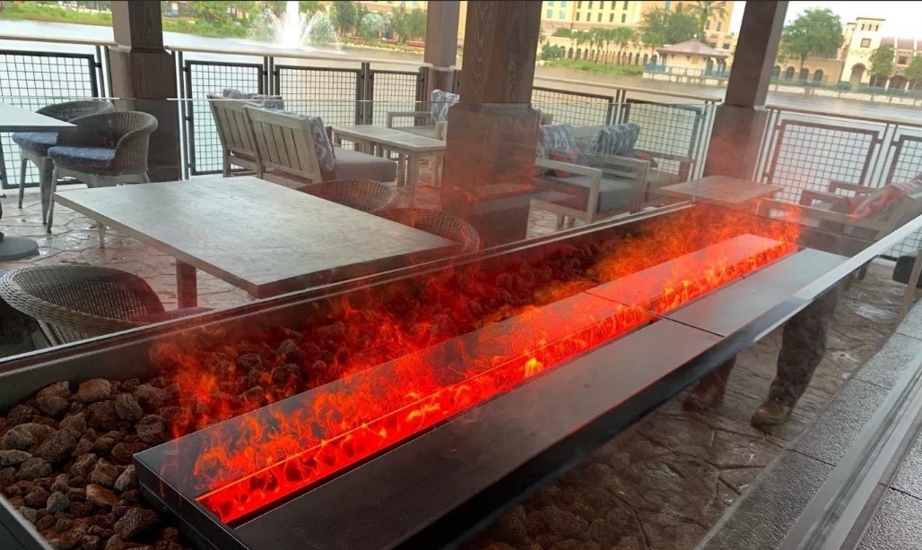 Electric Fireplace, Steel, LED - detail 10