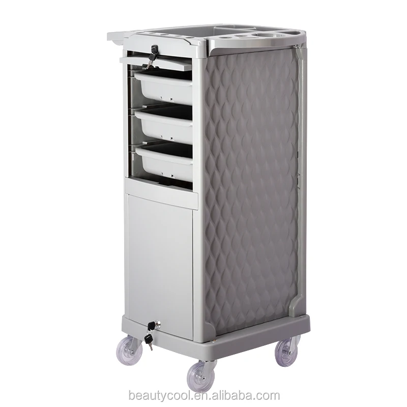
BeautyCool Lockable with door hair salon beauty equipment cart trolley 