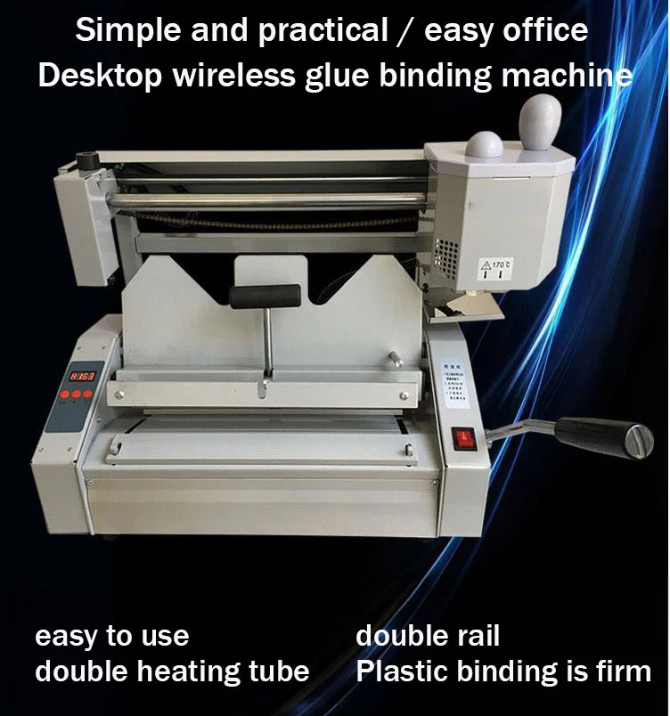 Hardcover Book Binding Machine A4 Manual Hot Melt Glue Binding Machine