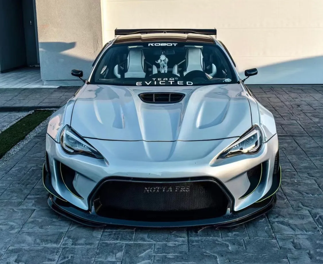 トヨタgt86ワイドボディキット用gt86アップグレードrobotスタイルフロントおよびリアバンパースポイラーフードワイドボディキット