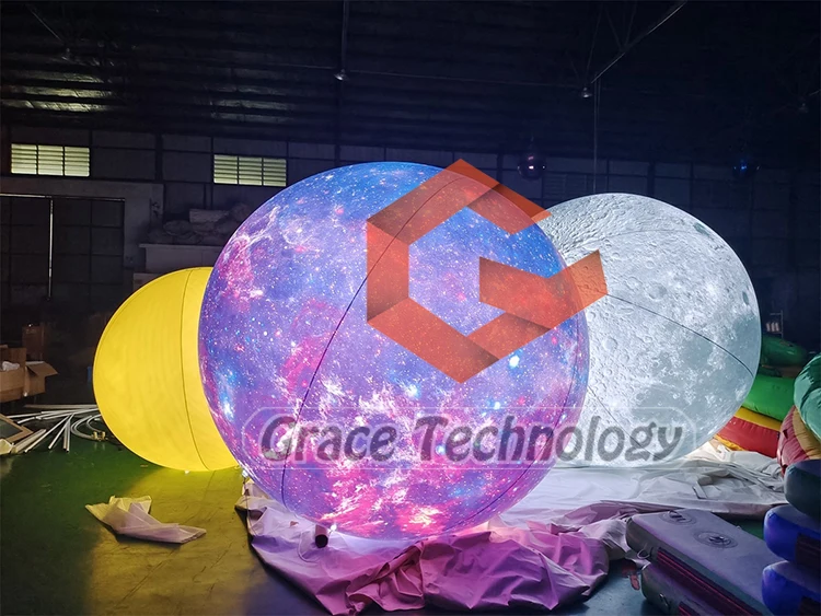 Giant Inflatable Earth Globe - LED Lighting & Custom Shapes