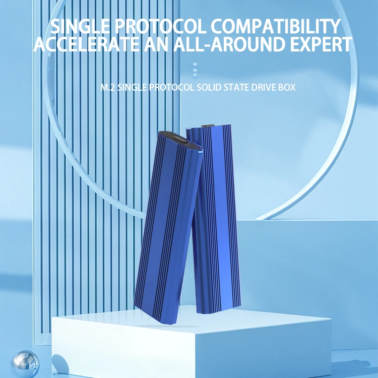 Welcome OEM Order, Factory Whole Selling New M. 2 Nvme Protocol Portable High Speed Aluminum Alloy Sky Blue Hard Disk Box With Private Mold - Buy Laptop Desktop Ssd Portable Hard Drive Case m2 Hard Disk Data Reader laptop Connected To External Hard Drive Box m.2 Nvme Portable Hard Drive aluminum Alloy Case For Hard Drive sky Blue Universal Hard Disk Box private Mold For M.2 Hard Drive high Speed Data Transfer Hard Drive Case