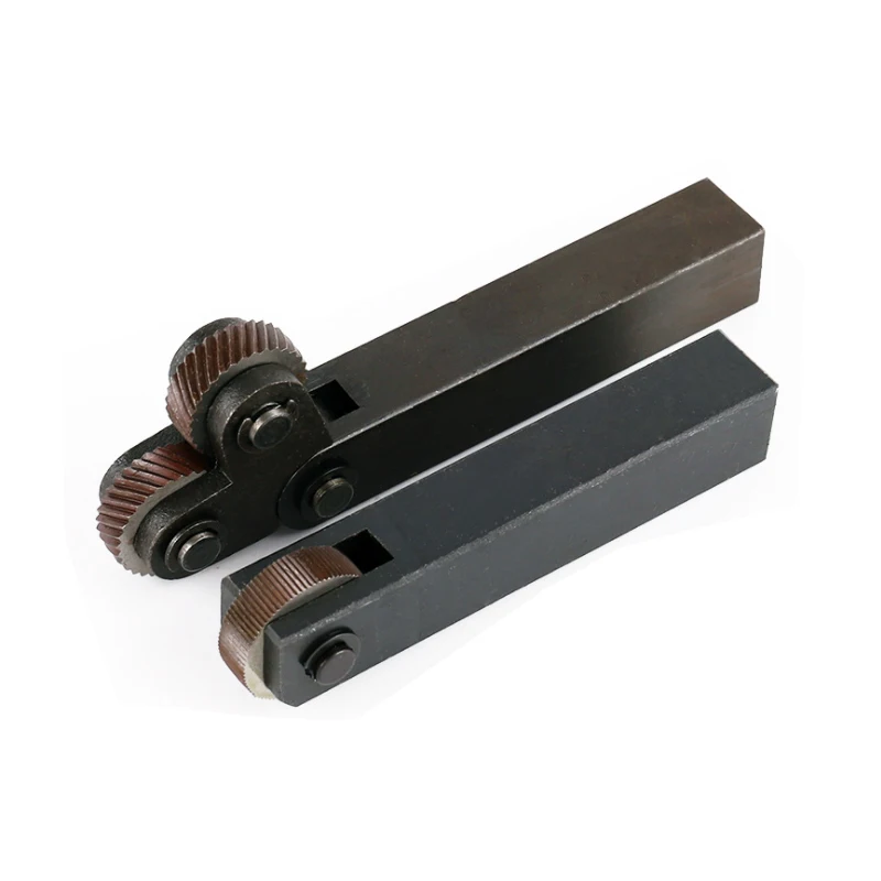 Lot De 2 Outils De Moletage à Tête Pivotante - Pas De 2,0 Mm - Tige Carrée 1/2" (12,7 Mm) - Pour Tour à Métaux