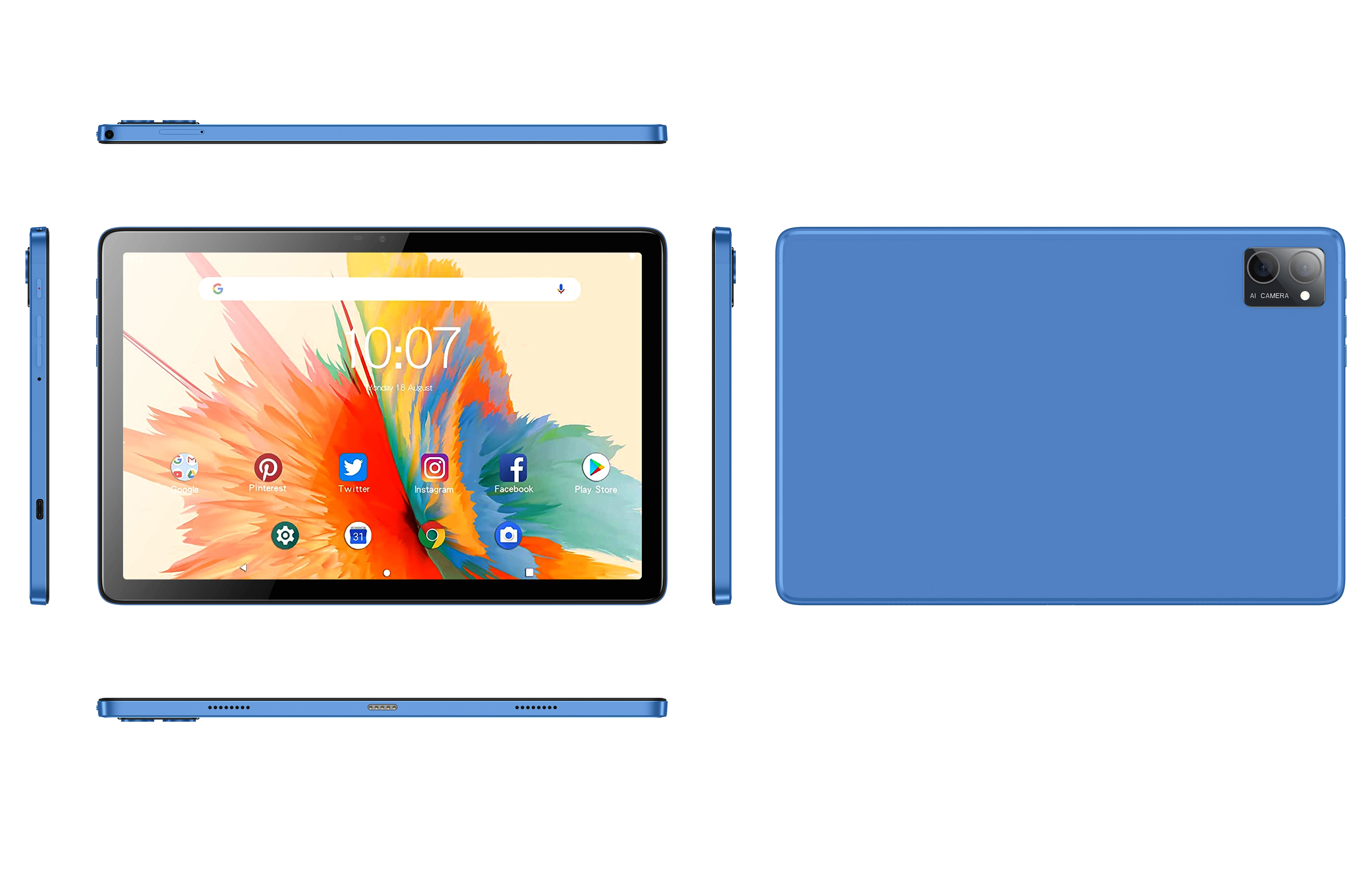 Android 12タブレット10インチ、RAM 4GB+ROM 128GB タブレット Android 12、Wetap タブレット 10インチ