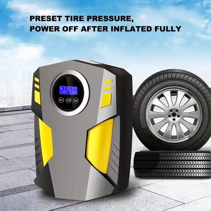 Car Air Pump Portable Intelligent Digital Display Air Pump Small Handheld Car Air Pump Inflator