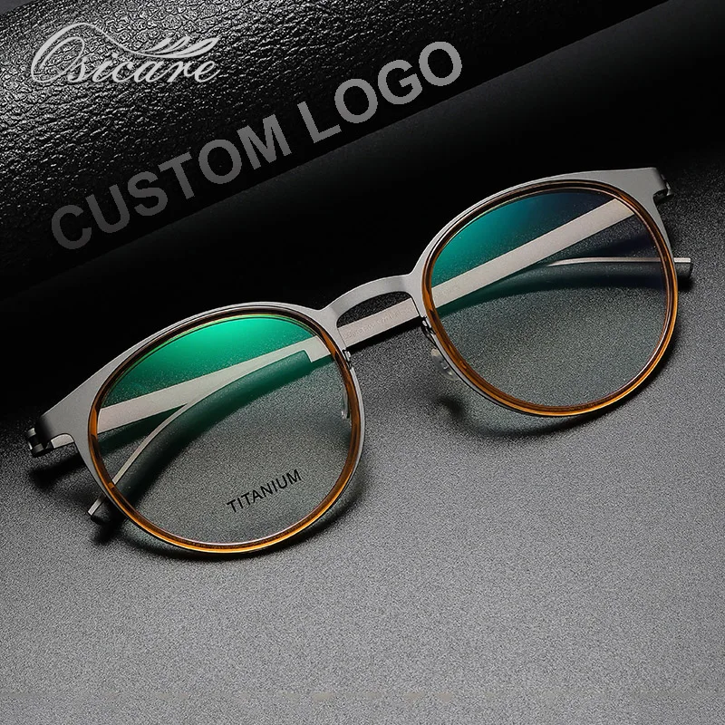 Osicare Luxury Brand Designer Gafas Lentes Eyeglasses Acetate Optical Mixed  Spectacle Men Titanium Eye Glasses Frames for Men