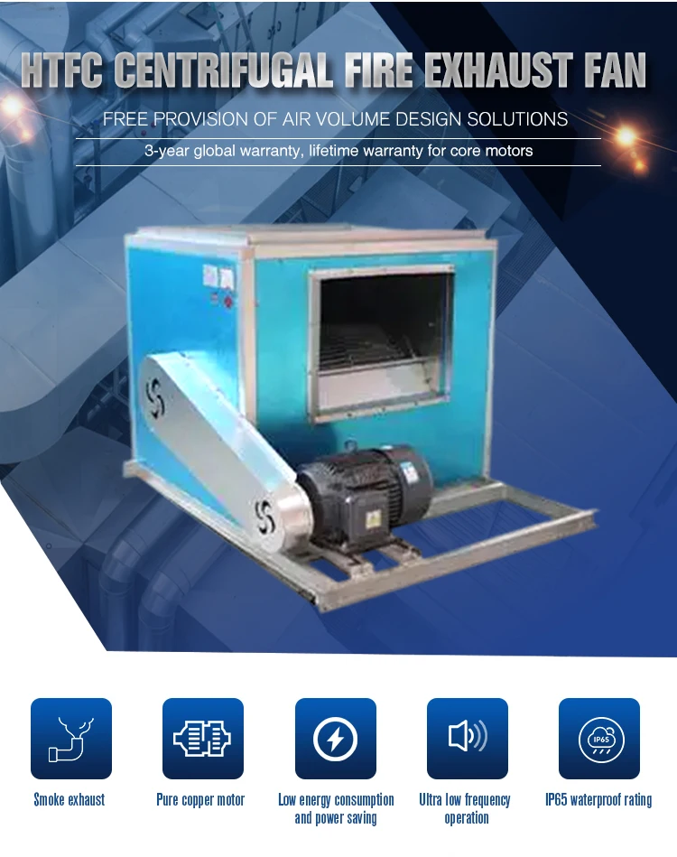 Exhaust Ventilation Centrifugal Fan, HVAC, Steel - detail 4