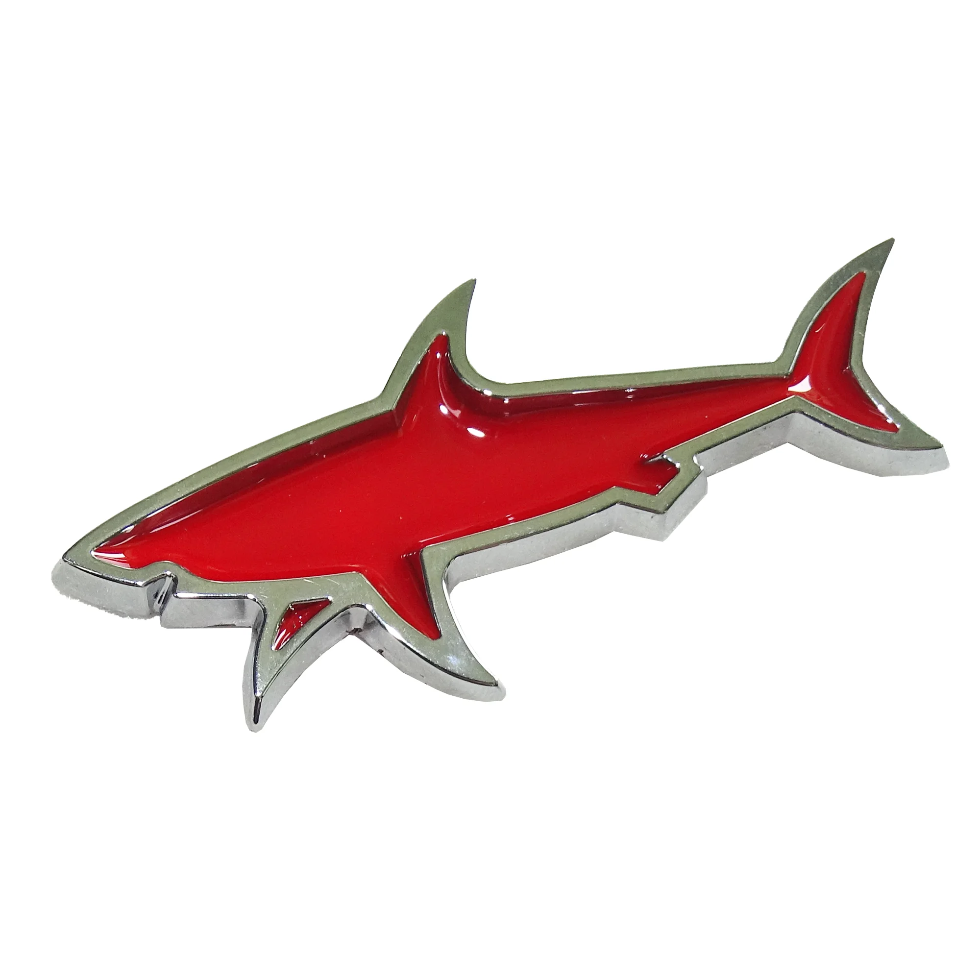 Adesivo 3D Squalo Metallico Per Auto E Moto - Effetto Cromato Nero, Resistente Alle Intemperie - Foto 9