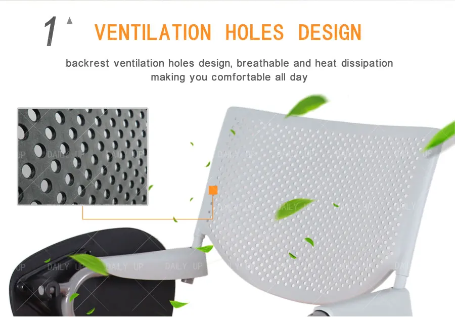 Comfortable Training Chair lecture chair with writing tablet chair with writing tablet