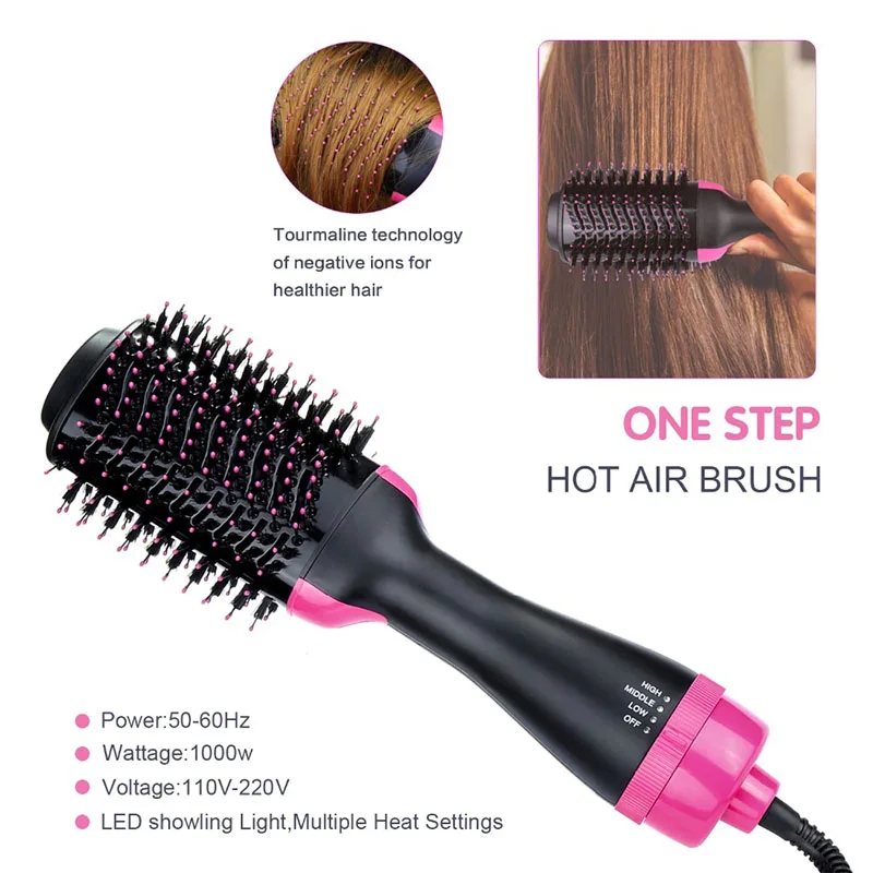 2021 New Product One Step Hair Dryer Brush Hot Air Volumizer Negative Ion Hair Dryer Brush