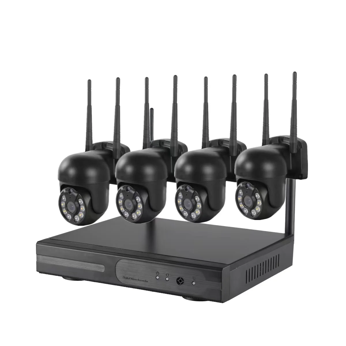 新品防犯カメラ　4CH Wireless NVR Kit Amazon.co.jp: 【双方向の音声・3TB HDD内蔵 】防犯カメラ