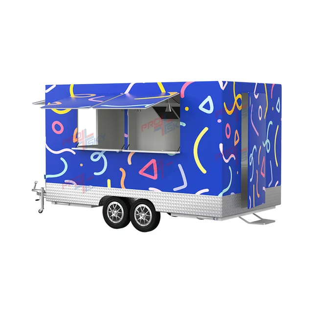 Prosky Carritos De Comida Movil Stainless Steel Food Van Foodtruck Catering Trailer Airstream Food Truck Fully Equipped Kitchen