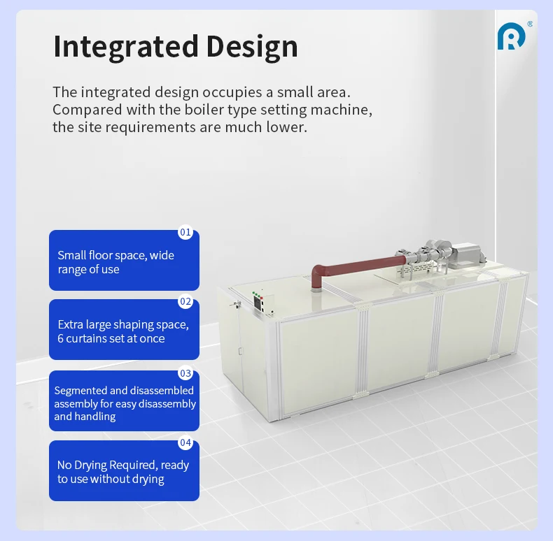 Horizontal Curtain Heat Setting Machine Box Type Curtain Heat Setting Machine for Curtain Fabric