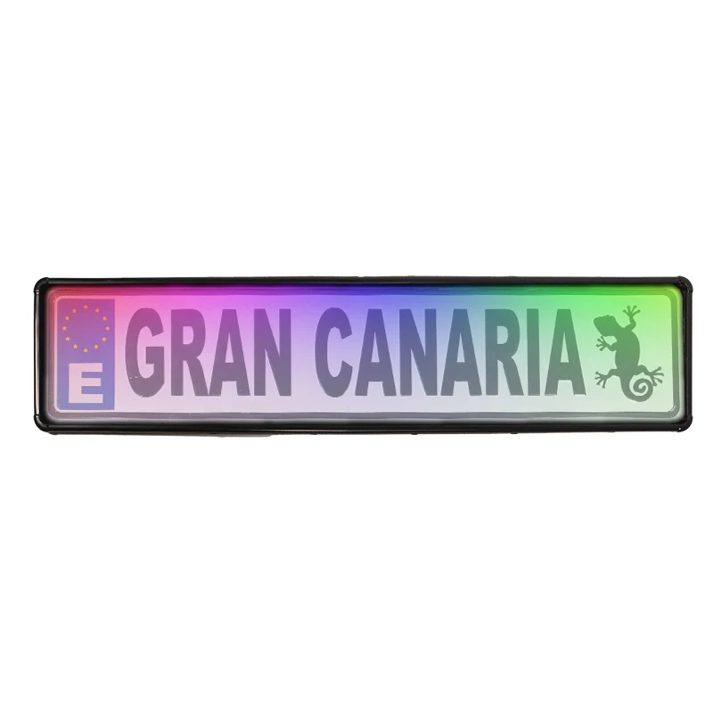 EU Size 520*110mm Colourful Lighted Licence Plate Nano Led License Plate Frame