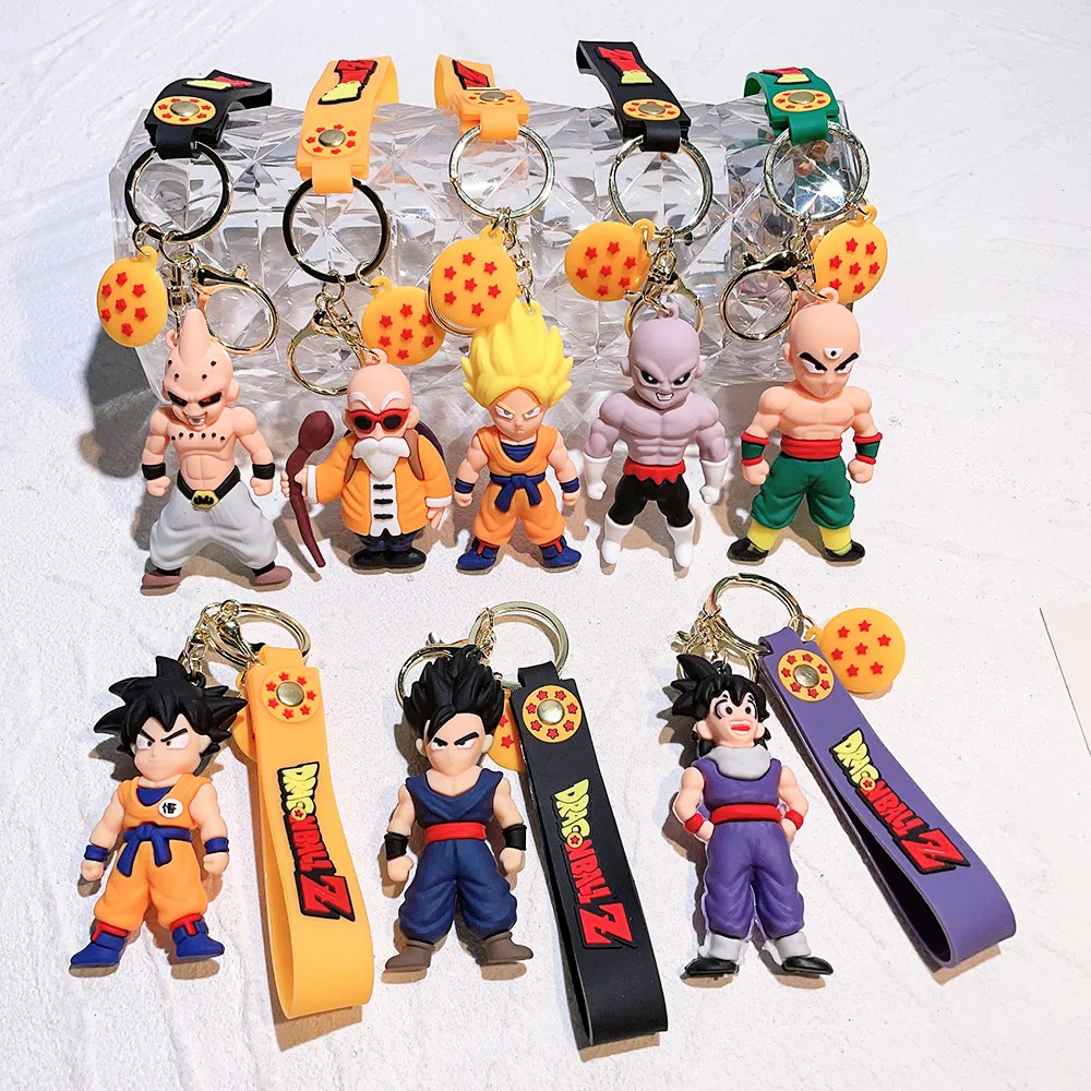 Low MOQ Famous Cartoon Anime Movies Rubber Lakers 3D PVC Soft Plastic Keychain for Decoration