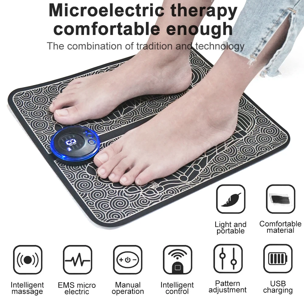 Foot Mat Electric Stimulator Massager Ems Intelligent Low Heating