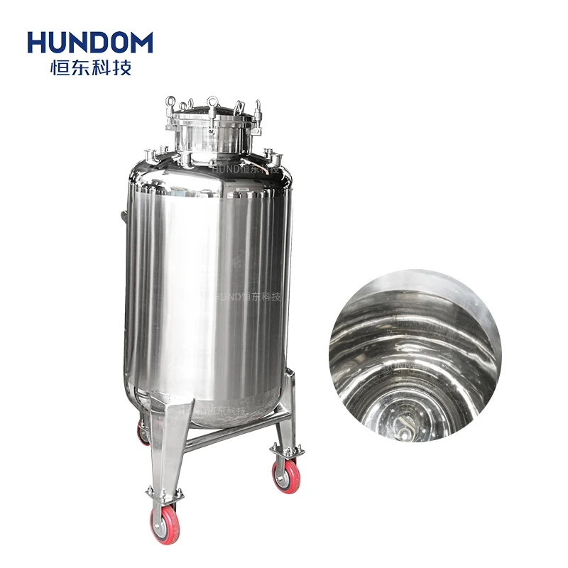 Нержавеющая сталь 316L/304 большой емкости молока/масла/горячей воды герметичный мобильный бак для хранения