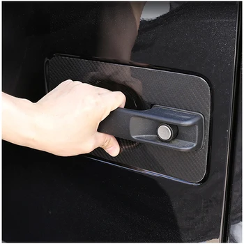 5 Stuks Carbon Fiber Dorpels Voor Mercedes-Benz Vito (W447) Compact, Auto Koolstofvezel Dorpellijsten Carbon Fiber Protectors Strips Autodorpel Beschermer